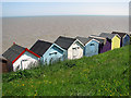 Beach huts at Old Felixstowe in IP11 9QF