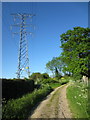 Pylon by the bridleway to Beachampton in MK19 6DY