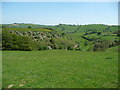 View above Rhespass farm in Newcastle on Clun