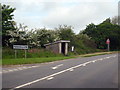 Bus shelter on the A3075 at Penhallow in TR4 9LT
