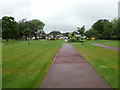 Walkway and lawns, St Helens Crematorium in WA10 6DP