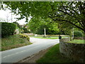 Road running past the parish church at Gussage All Saints in BH21 5HE