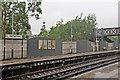Raining at Eastham Rake Railway Station in CH62 9AL