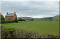 Farmland west of Llandrindod Wells, Powys in Llanyre Community