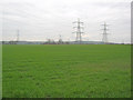 Arable land and pylons at Staythorpe in NG23 5RG
