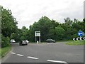 Roundabout on the A35 in BH20 7NJ