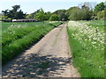 Midshires Way and farm track near Ashby Folville in LE14 2TE