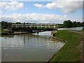 Bridge 155 on the Kennet and Avon Canal, looking west in SN12 6FA