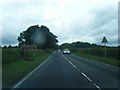 A5104 at Pontblyddyn boundary sign in CH7 4JB