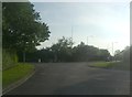 Roundabout on Burnham Road, South Woodham Ferrers in CM3 5SF