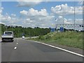 M25 motorway - A41 exit slip road, junction 19 in WD4 9AA
