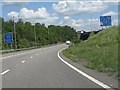 M25 motorway - A41 exit slip road, junction 19 in WD4 8RR