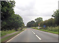 Waltham road approaching roundabout in DN37 0XZ