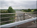 M4 looking east from road bridge near Poughley Farm in RG17 7BA