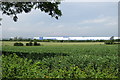 Warehouses at Magna Park across the fields in MK17 7AB
