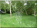 Sculpture on a golf course near Hay-on-Wye in HR3 5TD