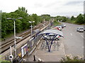 Yate station car park and platform in BS37 5HT