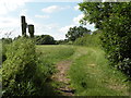 Public footpath from Crow Lane to Hill Farm and beyond in Brent Eleigh