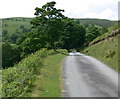 Road up the Eunant Valley in SY10 0NF