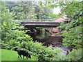 Road bridge over the River Calder at Calder Bridge in CA20 1DH