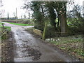 Bridge over flooded stream in NN6 6EZ