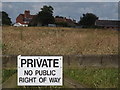 Private. No Public Right of Way in GU12 6ED