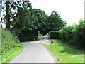 The back gate to Vernham Manor in SP11 0EN