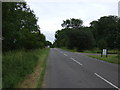 Minor road towards the A46 in LE12 7NG