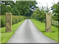 North Farm gateposts in DE6 3BG