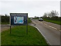 Sign for the Roseland Peninsula on the A3078 / Trenona lay-by in TR2 5PB