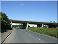 A189 bridge over road and rail in Cambois