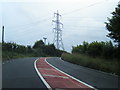 A4061 and power lines in CF32 8YG