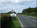 Entering Amble on the A1068 in Amble By the Sea