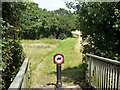 No horses on footpath north of A12 bridge in CM2 8UB