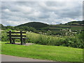 Roadside seat to overlook the Usk Valley in LD3 9NH