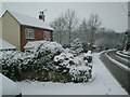 Woodhill Road in Winter in CM3 4ED