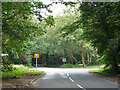 Crossroads in the woods in CM13 3RZ