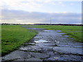 Entrance to Tranwell Airfield in NE61 6BY