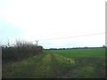 Track over fields west of Newton Kyme in LS24 9FJ