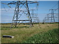 Pylons through Lydd Ranges in TN29 9JH