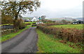 Side road to a farm near Caerphilly in CF83 3DS