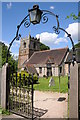 Gate to Beoley church in B98 9AJ