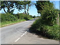 Scene at the road junction near East Scryne Farm in DD7 6LR