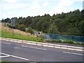 A583 slip road burrows under the A5085  at Lea in Lea
