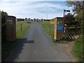 Gateway to holiday village at Linstone Chine in PO40 9SY