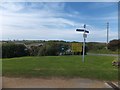 Sign at a turning in the coastal path in PO40 9SY