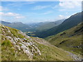 Looking towards the head of Glen Creran in PA38 4BQ