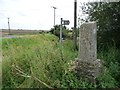 Public bridleway sign at St Guthlac's Cross in PE6 0JP
