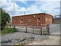 Utilitarian brick building at the sub-station in PE6 0HG