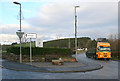 Lorry having crossed the bridge at Methlick. in Methlick